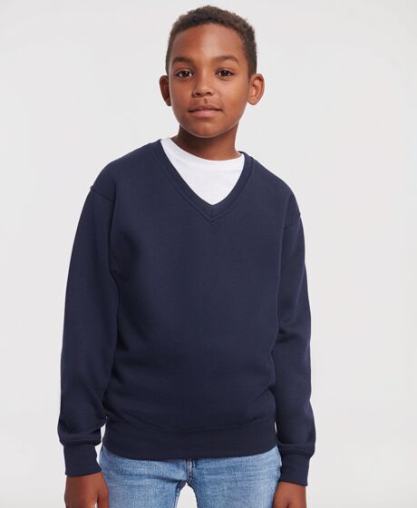 Russell Schoolgear Kids V Neck Sweatshirt Thumbnail