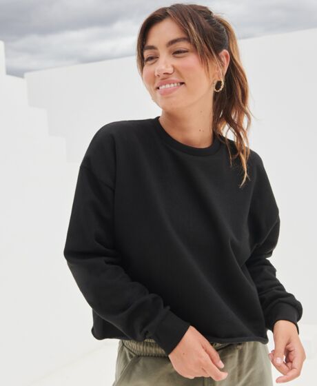 SF Ladies Cropped Slounge Sweatshirt Thumbnail