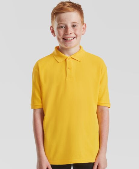 Fruit of the Loom Kids Poly/Cotton Piqué Polo Shirt Thumbnail