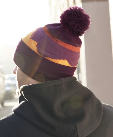 Beechfield Mountain Peaks Pom Pom Beanie Thumbnail