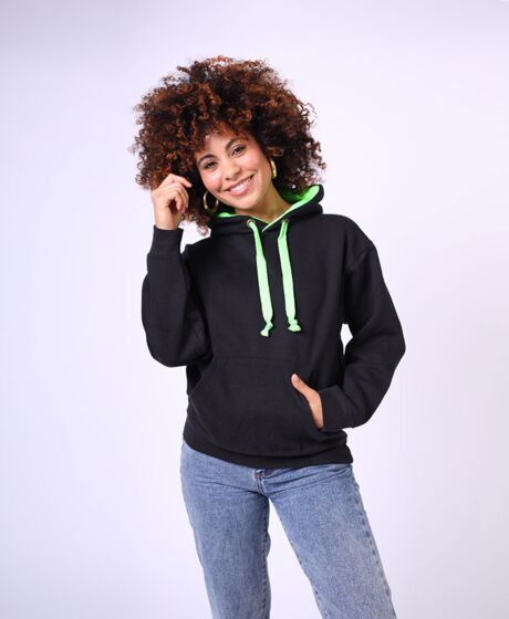 Premium contrast Hoodie Thumbnail