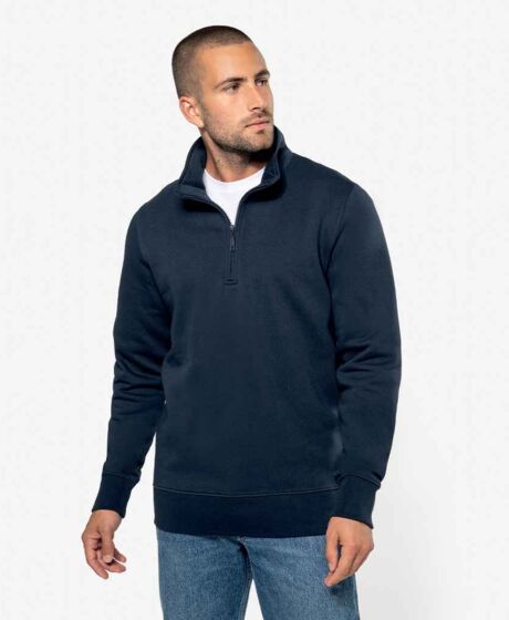 Kariban Zip Neck Sweatshirt Thumbnail