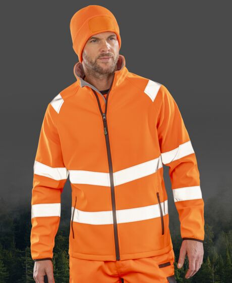 Result Genuine Recycled Printable Safety Soft Shell Jacket Thumbnail