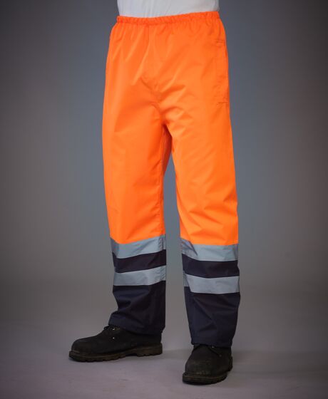 Yoko Hi-Vis Two Tone Waterproof Overtrousers Thumbnail