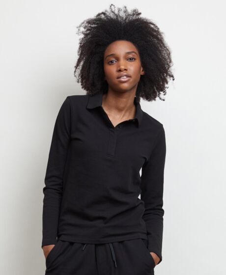 NEOBLU Ladies Owen Long Sleeve Piqué Polo Shirt Thumbnail