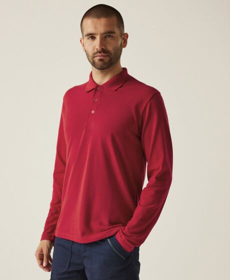 Pro 65/35 long sleeve polo Thumbnail
