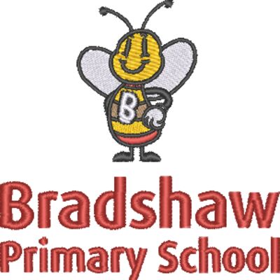 Bradshaw Primary School on WHITE garments LEFT CHEST Thumbnail